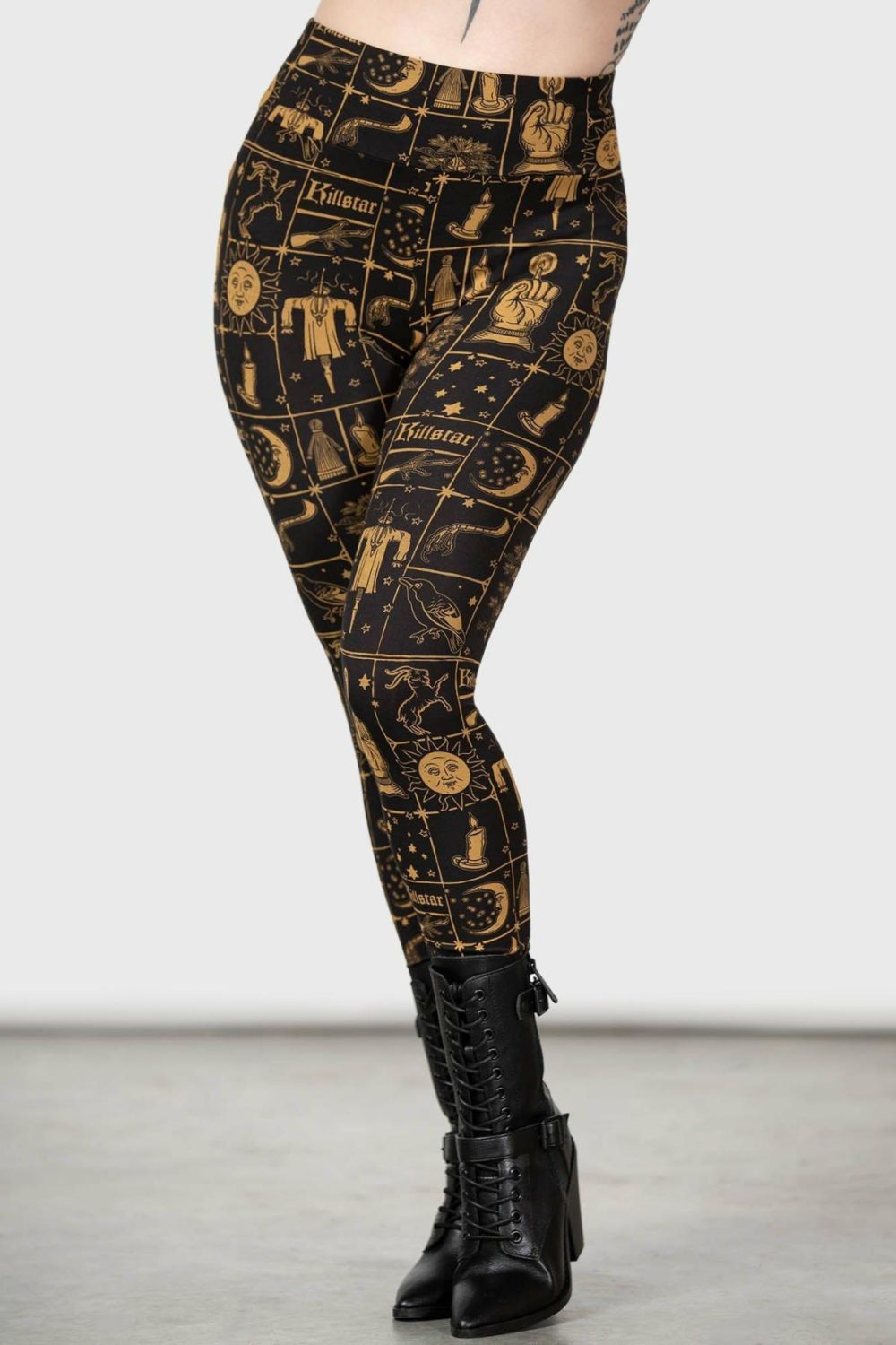 Bottoms | Folk Horror Leggings – Womens Bottoms Black