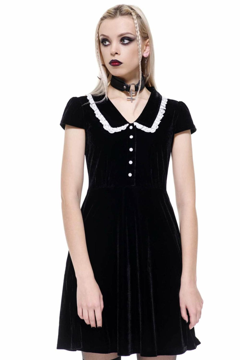 Dresses | Every Mourning Collar Dress [B] – Womens Clothing Black