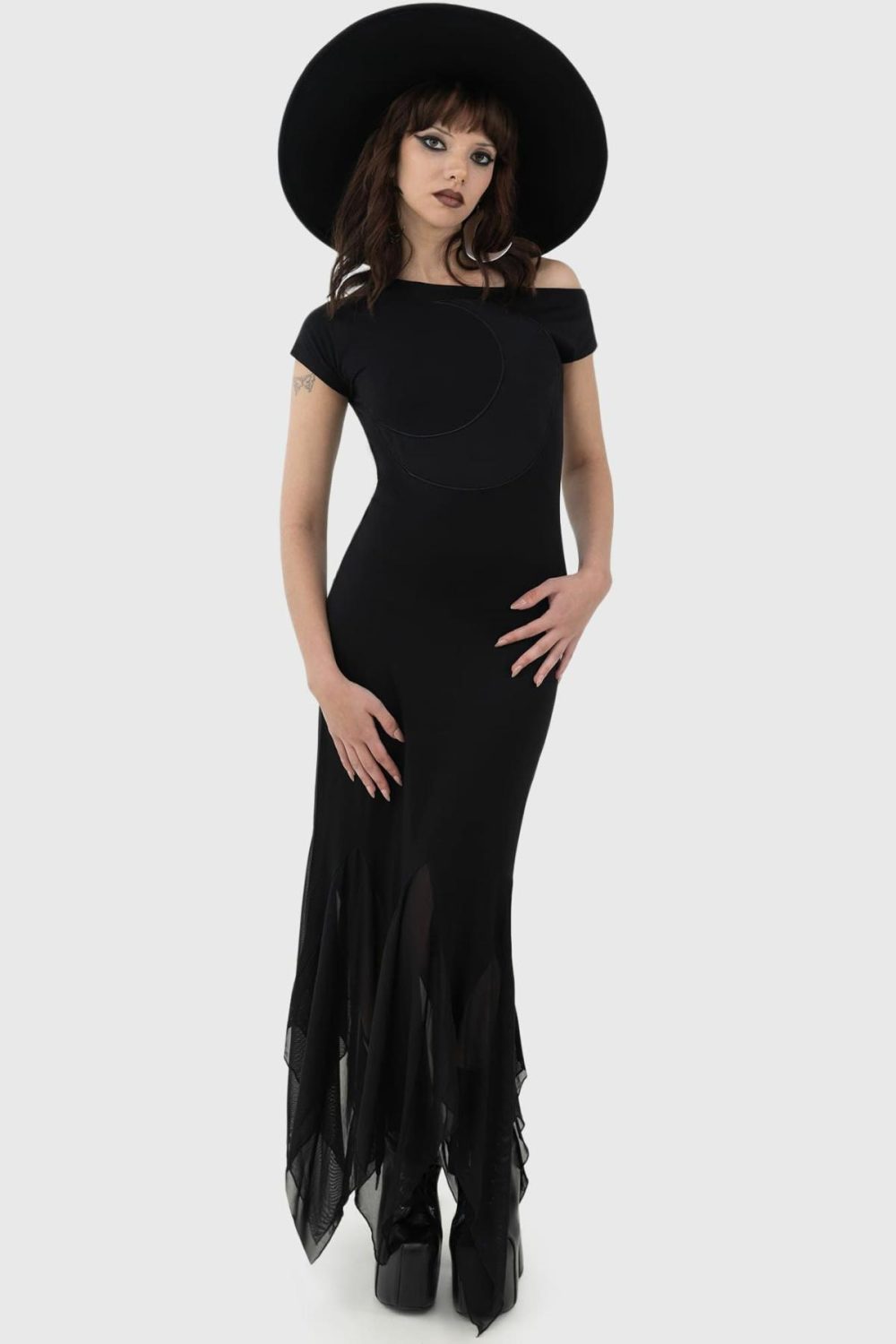 Dresses | Hollow Night Maxi Dress – Womens Clothing Black