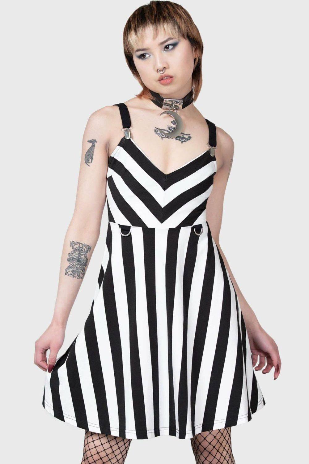 Dresses | Stripe O Negative Dress – Womens Clothing Black