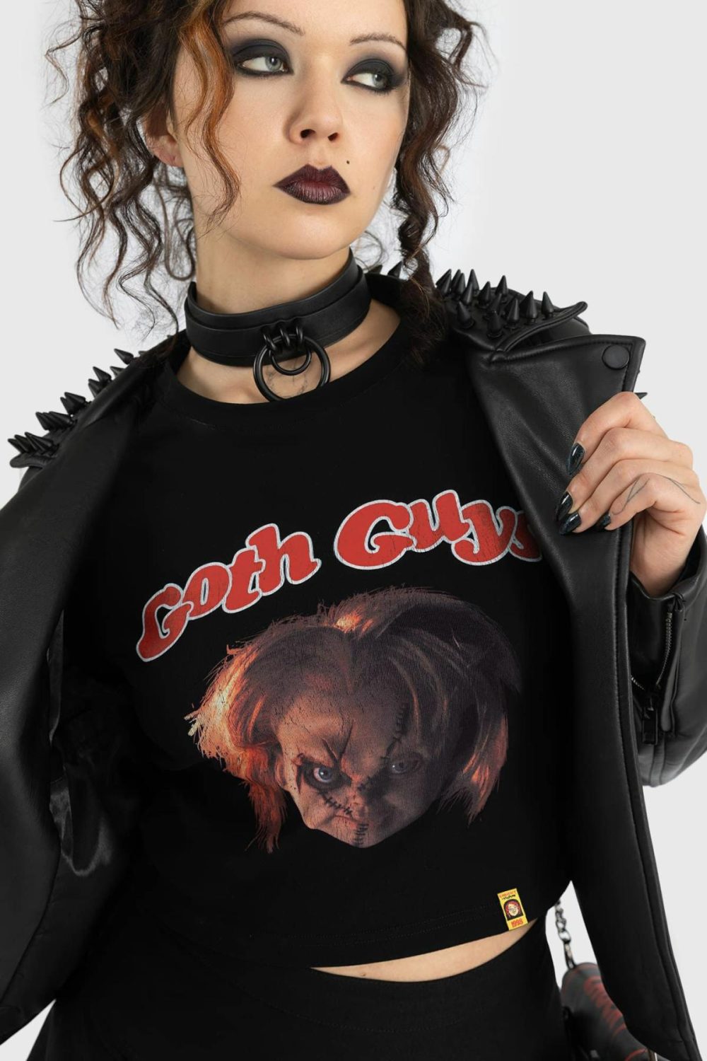 Graphic Tops | Goth Guys Shrunken T Shirt – Womens Clothing Black