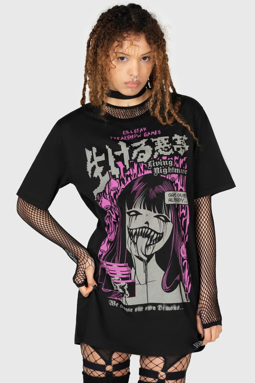 Graphic Tops | Living Nightmare T-Shirt – Womens/Mens Clothing Black