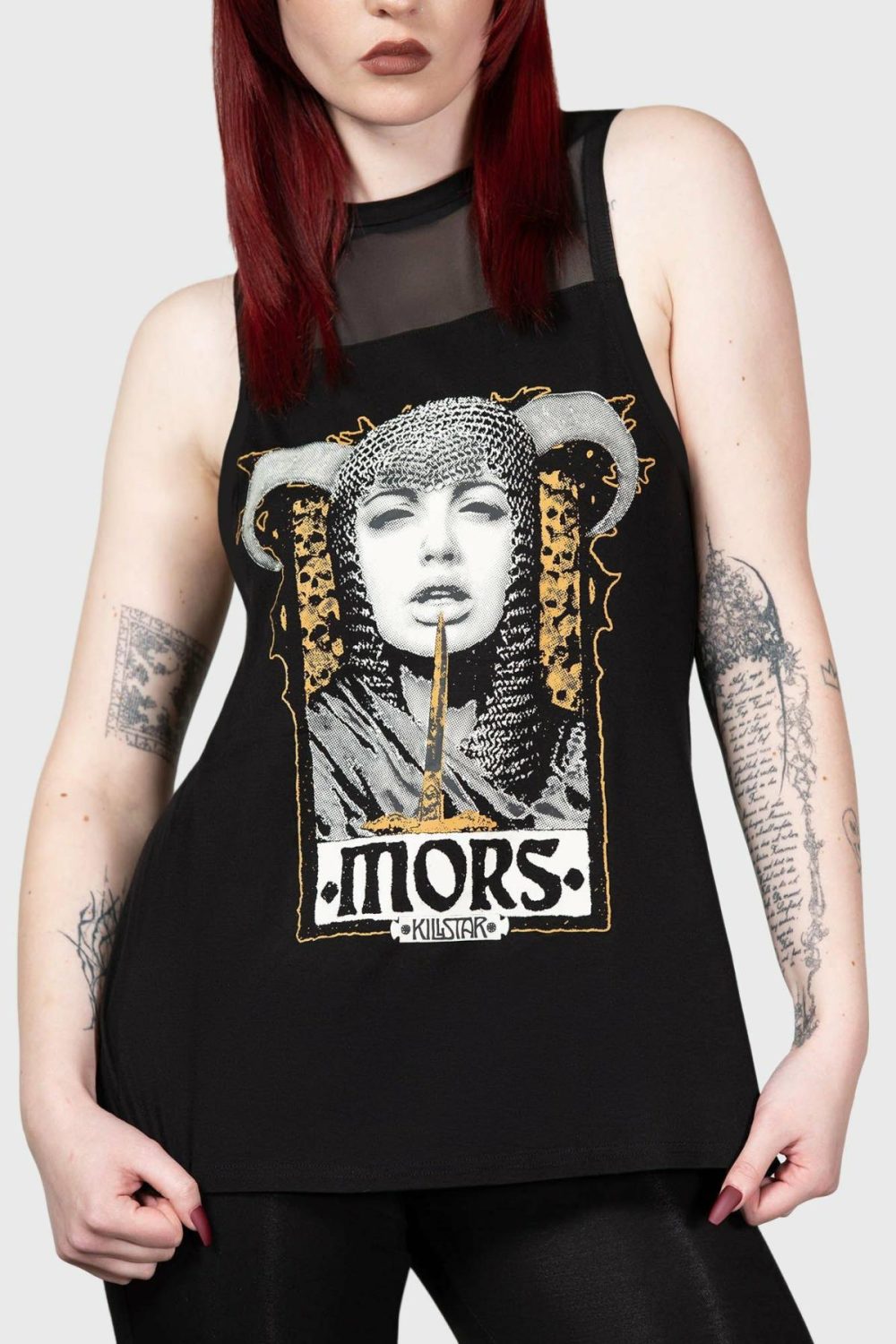 Graphic Tops | Mors Vest – Womens Clothing Black