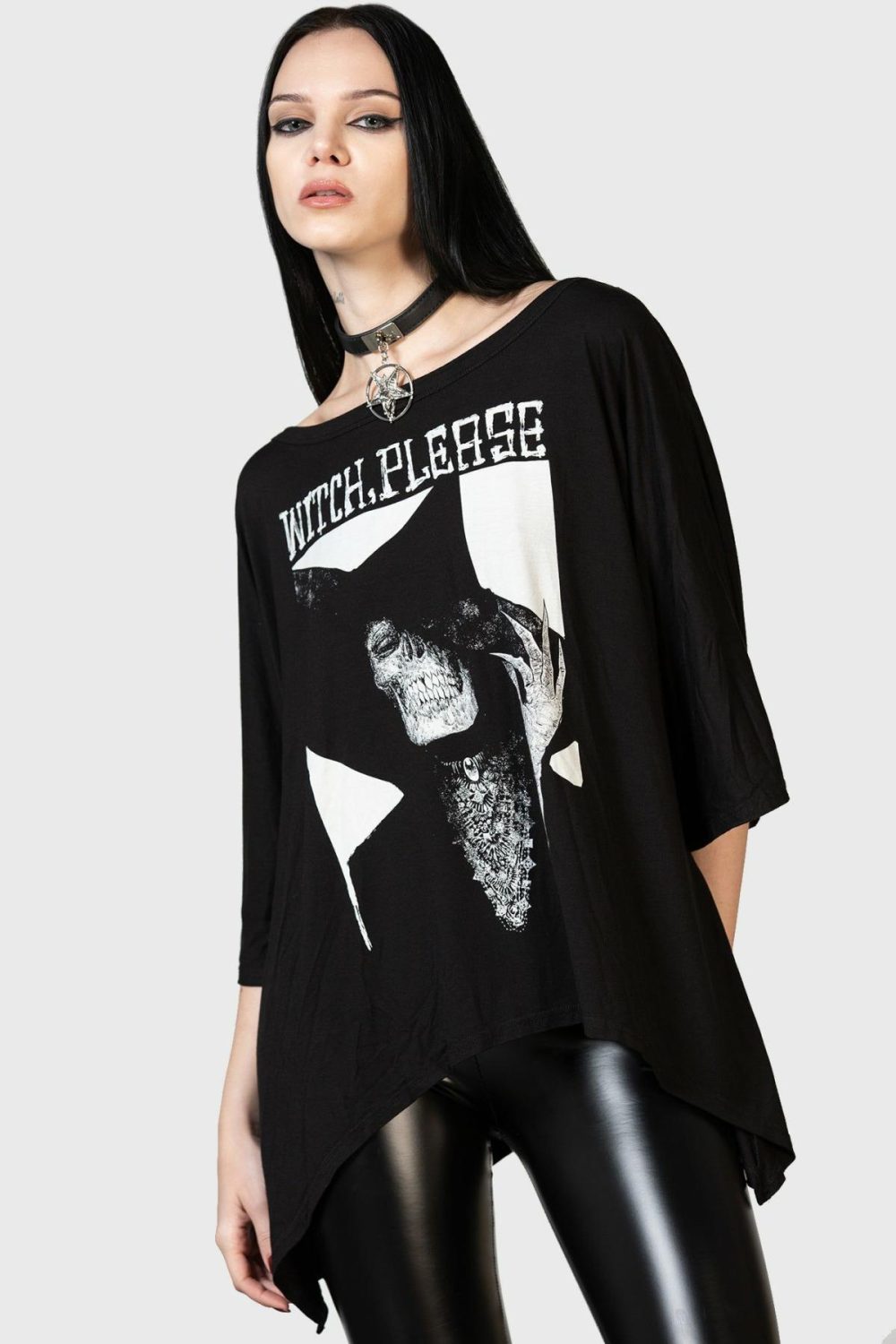 Graphic Tops | Old Magick Top – Womens Clothing Black