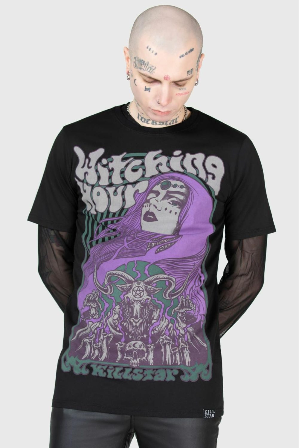 Graphic Tops | Witching Hour T-Shirt – Mens Clothing Black