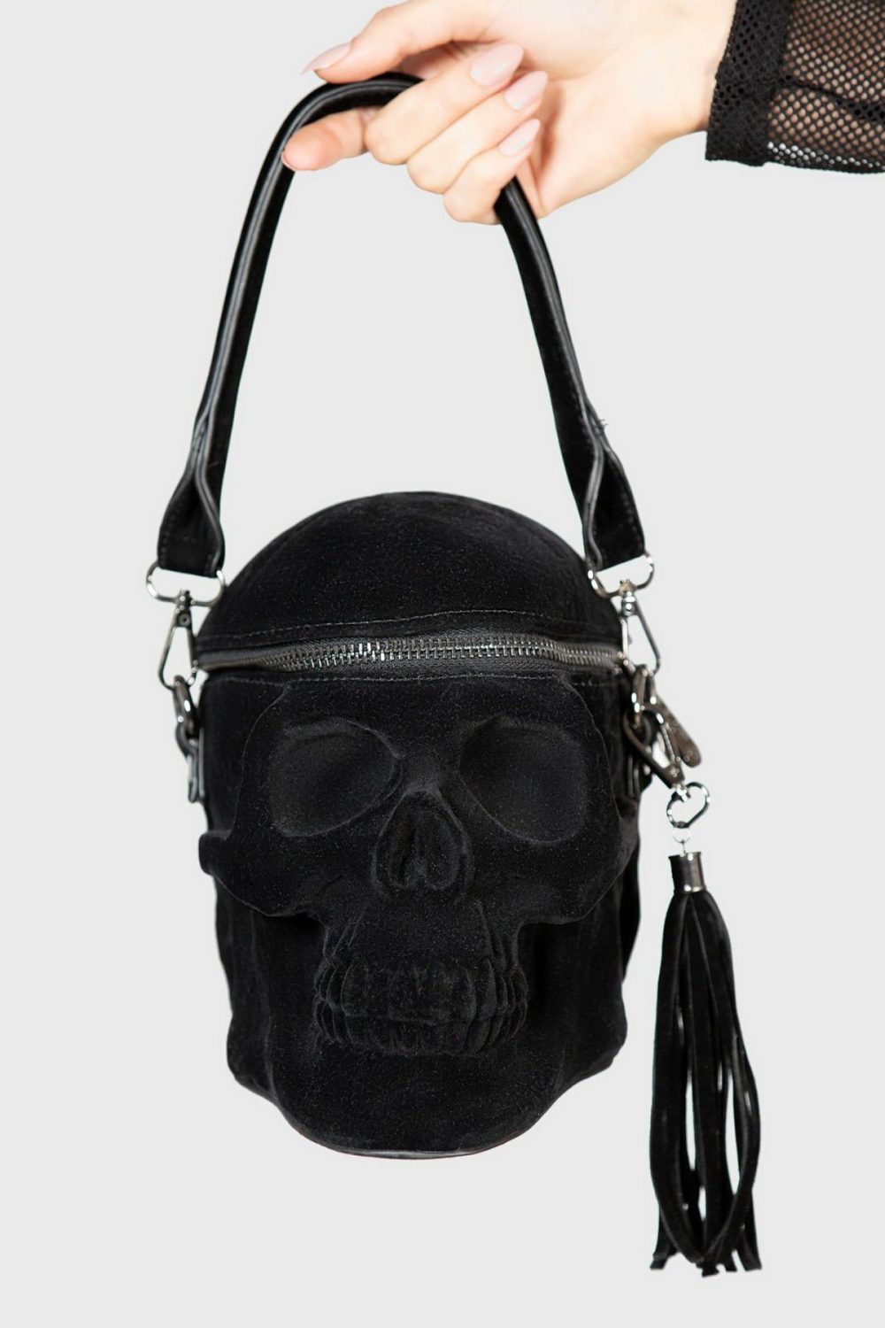 Handbags | Grave Digger Skull Handbag [VELVET] – Womens Bags Black