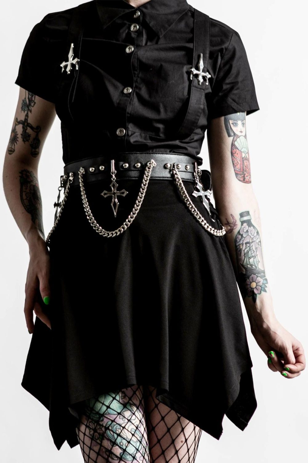 Harnesses & Belts | Hope To Die Cross Belt – Womens Accessories Black