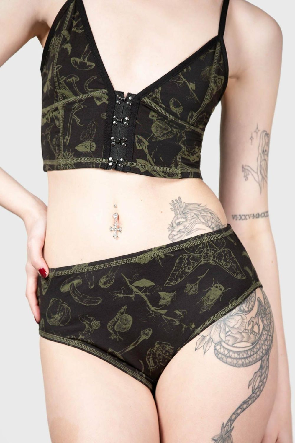 Intimates | Forest Lush Panty – Womens Clothing Black