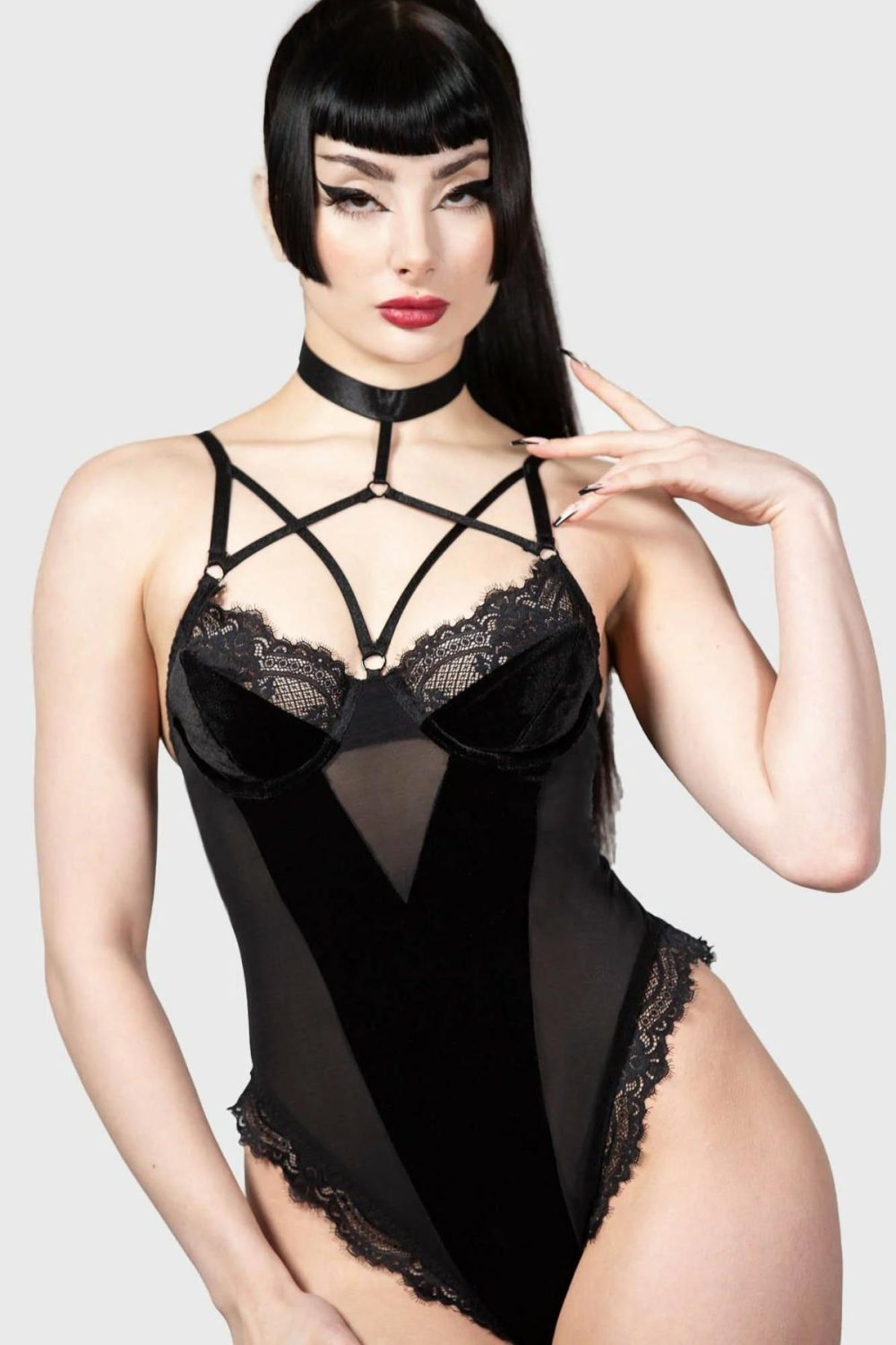 Intimates | Sweet Misery Bondage Bodysuit – Womens Clothing Black