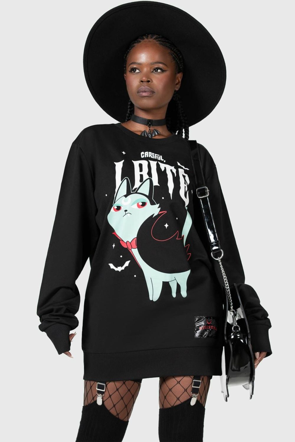 Outerwear | Cat Spat Sweatshirt – Womens/Mens Clothing Black