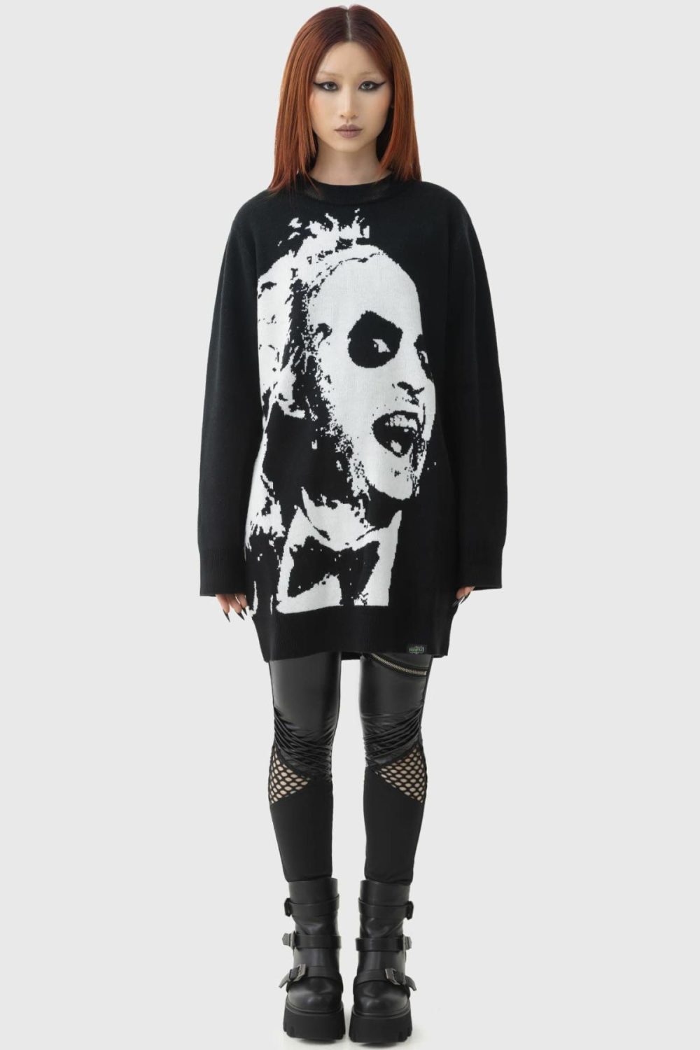 Outerwear | Ghost With The Most Intarsia Sweater – Womens Clothing Black