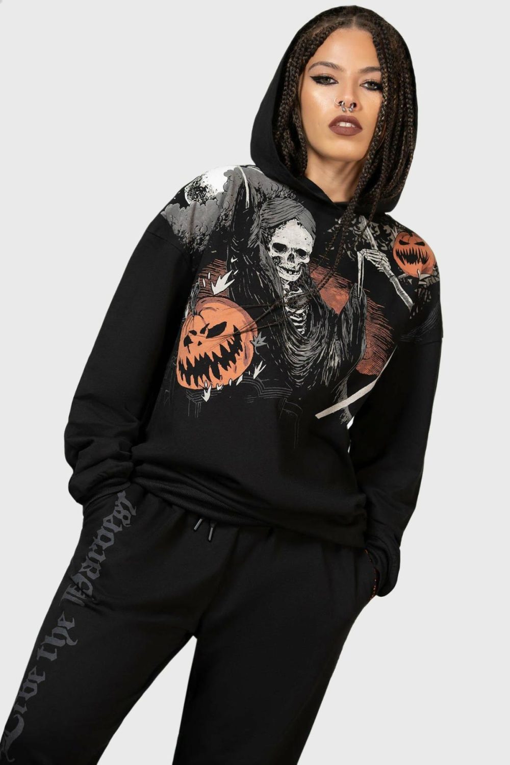 Outerwear | Scythe Oversized Hoodie – Womens/Mens Clothing Black