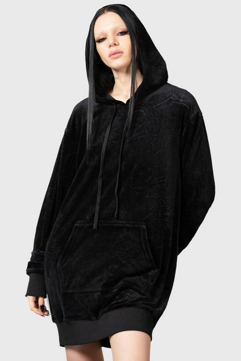 Outerwear | Webmare Longline Hoodie – Womens/Mens Clothing Black