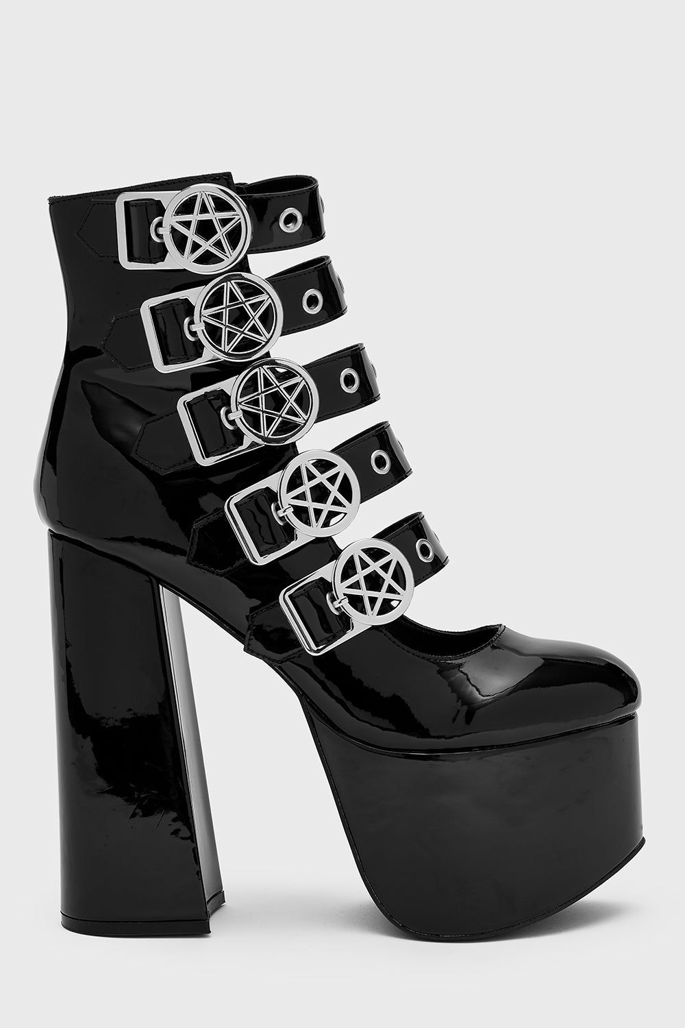 Platforms | Panic Platform Shoes – Womens Heels Black