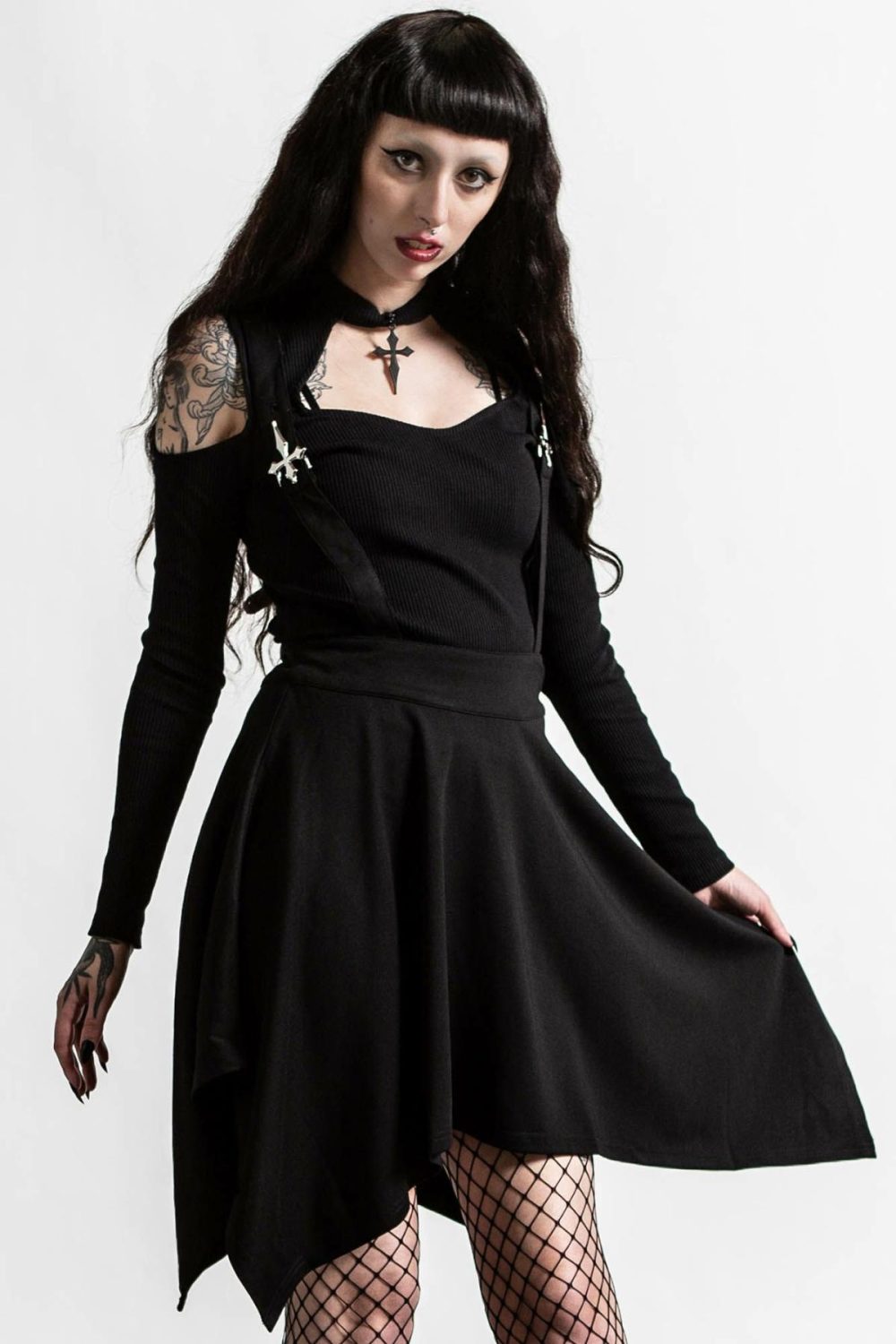 Skirts | Aggie Suspender Skirt – Womens Clothing Black