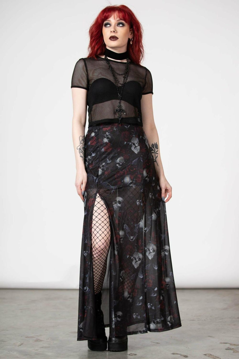 Skirts | Kleadora Mesh Maxi Skirt – Womens Bottoms Black