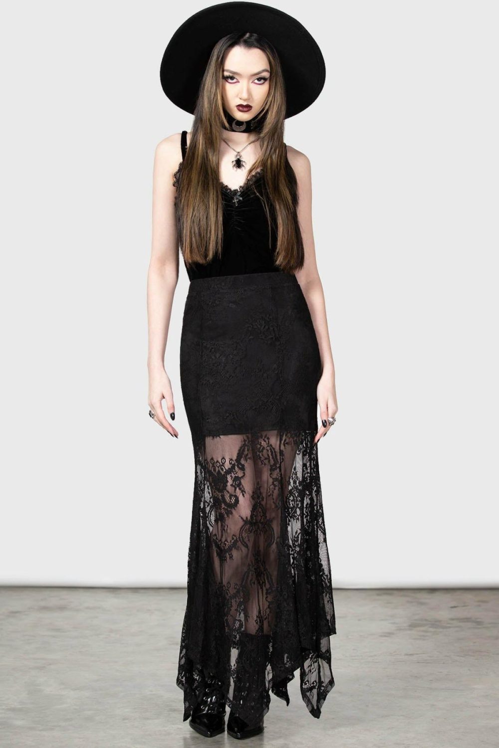 Skirts | Rosa Lace Maxi Skirt – Womens Bottoms Black